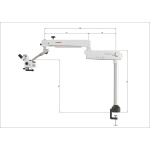 PRIMA MU TRAINING MICROSCOPE WITH TABLE MOUNT